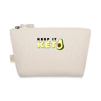 Keep It Keto Avocado Spruch Ketogene Diät Geschenk - Bio-Täschchen - Natur - Vorne