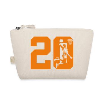 NUMMER 20 BASKETBALL 20. GEBURTSTAG - Bio-Täschchen - Natur - Vorne