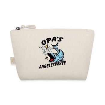 Opa's Angelexperte - Angeln mit Opa - Bio-Täschchen - Natur - Vorne