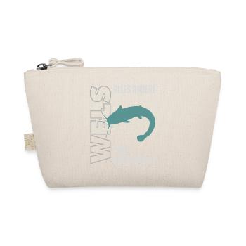 Wels angeln Waller fischen Sportfischen auf Wels - Bio-Täschchen - Natur - Vorne