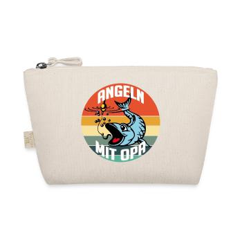 Angeln mit Opa ist am schönsten - Bio-Täschchen - Natur - Vorne