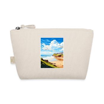 Polzeath Cornwall Vintage Reiseposter Souvenir - Bio-Täschchen - Natur - Vorne