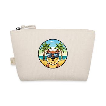 Berger De Beauce Hunderasse Cartoon Sonnenbrille Strand - Bio-Täschchen - Natur - Vorne