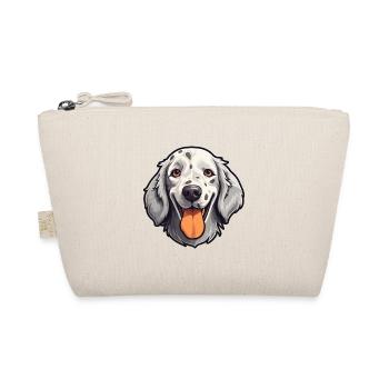 Englischer Setter Hund Rasse Aquarell Karikatur Kawaii - Bio-Täschchen - Natur - Vorne