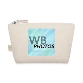 HELLBLAUES WBP-LOGO - Bio-Täschchen - Natur - Vorne