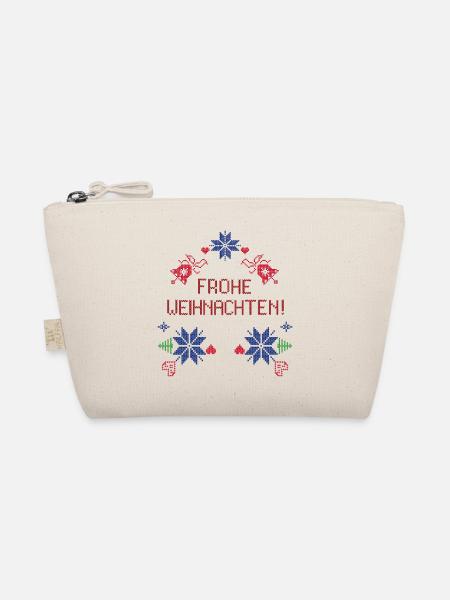 Frohe Weihnachten Ugly Christmas - Bio-Täschchen - Natur