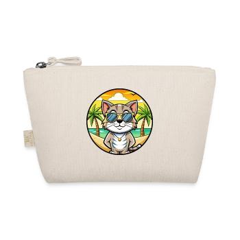 Europäische Kurzhaarkatze Rasse Cartoon Sonnenbrille - Bio-Täschchen - Natur - Vorne