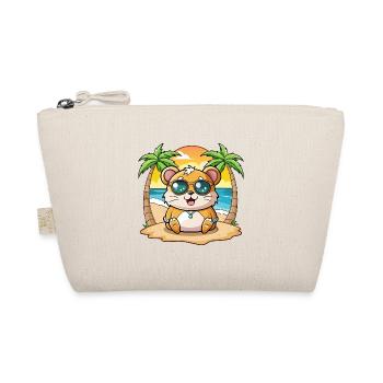 Hamster Lustige Cartoon Sommer Strand Sonnenbrille - Bio-Täschchen - Natur - Vorne