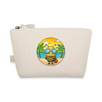 Biene Lustige Cartoon Sommer Strand Sonnenbrille - Bio-Täschchen - Natur - Vorne