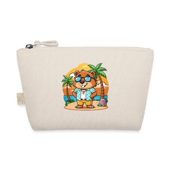 Biber Lustige Cartoon Sommer Strand Sonnenbrille - Bio-Täschchen - Natur - Vorne
