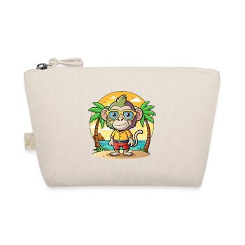 Pavian Lustige Cartoon Sommer Strand Sonnenbrille - Bio-Täschchen - Natur - Vorne