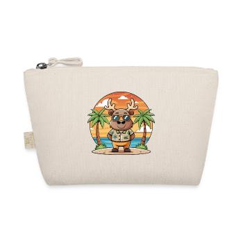 Elch Lustige Cartoon Sommer Strand Sonnenbrille - Bio-Täschchen - Natur - Vorne