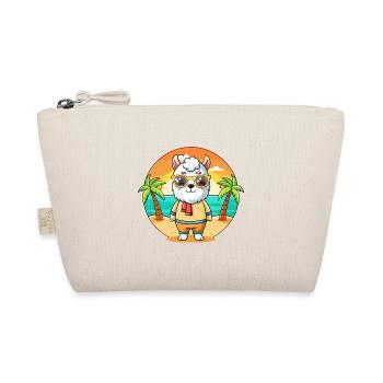 Lama Lustige Cartoon Sommer Strand Sonnenbrille - Bio-Täschchen - Natur - Vorne