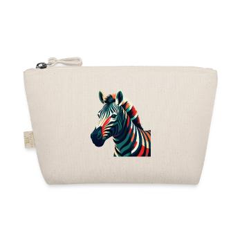 Zebra Cartoon Character Colorful Pet Animal - Organic Pouch - nature - Front