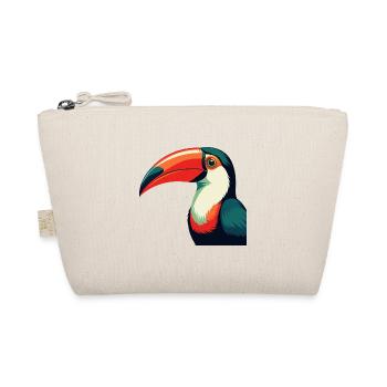Toucan Cartoon Character Colorful Pet Animal - Organic Pouch - nature - Front