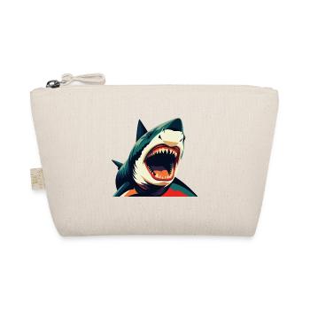Shark Cartoon Character Colorful Pet Animal - Organic Pouch - nature - Front