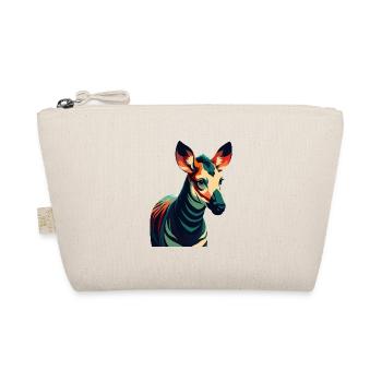 Okapi Zeichentrickfigur Buntes Haustier Tier - Bio-Täschchen - Natur - Vorne