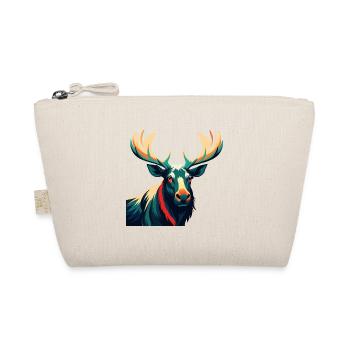 Moose Cartoon Character Colorful Pet Animal - Organic Pouch - nature - Front