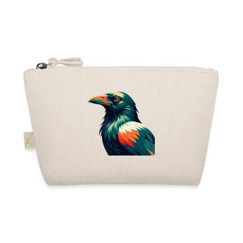 Crow Cartoon Character Colorful Pet Animal - Organic Pouch - nature - Front