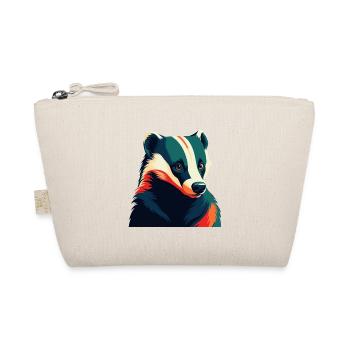 Badger Cartoon Character Colorful Pet Animal - Organic Pouch - nature - Front