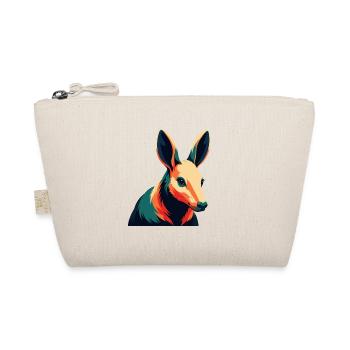 Aardvark Cartoon Character Colorful Pet Animal - Organic Pouch - nature - Front