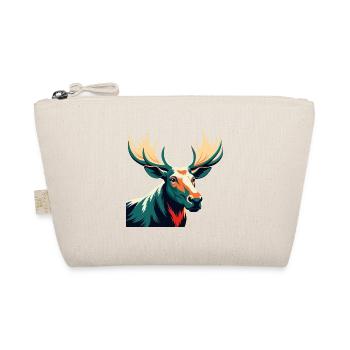 Moose Cartoon Character Colorful Pet Animal - Organic Pouch - nature - Front