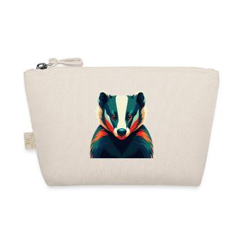 Badger Cartoon Character Colorful Pet Animal - Organic Pouch - nature - Front