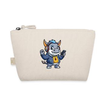 Rhino Funny Cartoon Character Musique de casque - Trousse biologique - nature - Devant