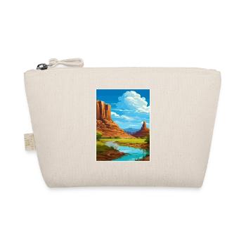 San Juan River Utah Vintage Reiseposter Souvenir - Bio-Täschchen - Natur - Vorne