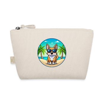 Schwedische Vallhund Hunderasse Cartoon Sonnenbrille Strand - Bio-Täschchen - Natur - Vorne