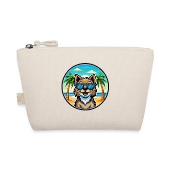 Schwedische Lapphund Hunderasse Cartoon Sonnenbrille Strand - Bio-Täschchen - Natur - Vorne