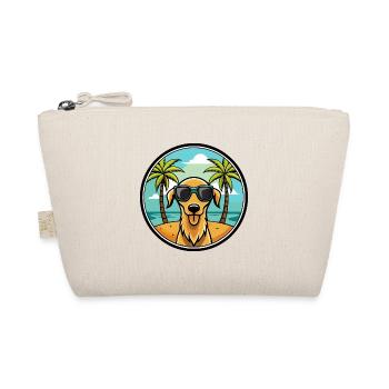 Sloughi Hunderasse Cartoon Sonnenbrille Strand - Bio-Täschchen - Natur - Vorne