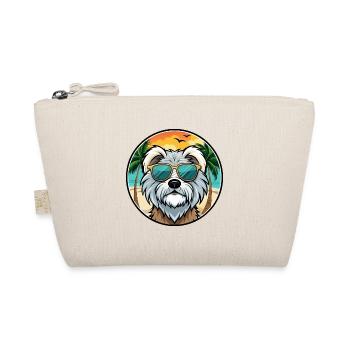 Tibetan Terrier Dog Breed Cartoon Sunglasses Beach - Organic Pouch - nature - Front