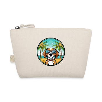 Treeing Walker Coonhound Dog Breed Cartoon Beach - Organic Pouch - nature - Front
