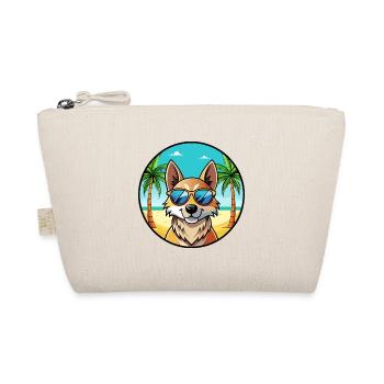 Slovensky Kopov Hunderasse Cartoon Sonnenbrille Strand - Bio-Täschchen - Natur - Vorne