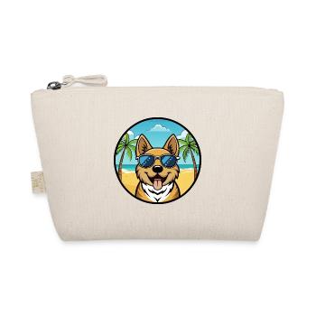 South Russian Ovcharka Dog Breed Cartoon Beach - Organic Pouch - nature - Front