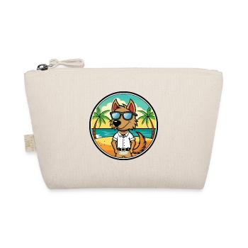 Polnische Jagdhunderasse Cartoon Sonnenbrille Strand - Bio-Täschchen - Natur - Vorne