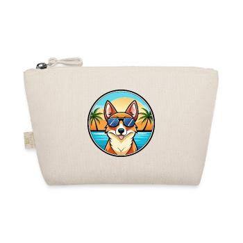 Norwegische Lundehund Hunderasse Cartoon Sonnenbrille - Bio-Täschchen - Natur - Vorne