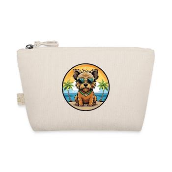 Norfolk Terrier Hunderasse Cartoon Sonnenbrille Strand - Bio-Täschchen - Natur - Vorne