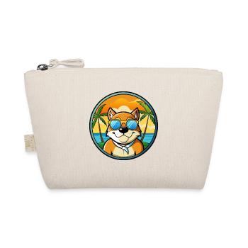 Moscow Watchdog Breed Cartoon Sunglasses Beach - Organic Pouch - nature - Front
