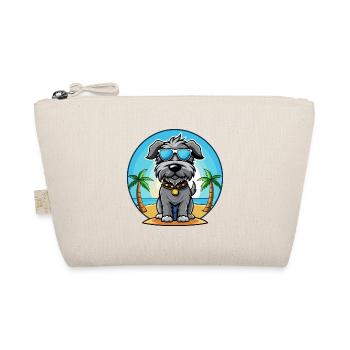 Kerry Blue Terrier Hunderasse Cartoon Sonnenbrille - Bio-Täschchen - Natur - Vorne