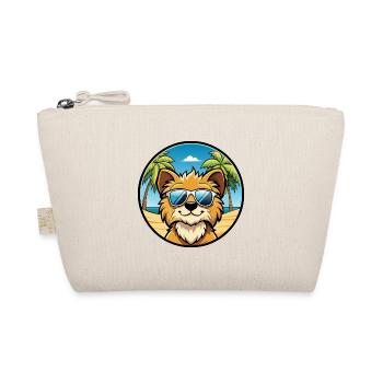 Lowchen Little Lion Dog Breed Cartoon Sunglasses - Organic Pouch - nature - Front
