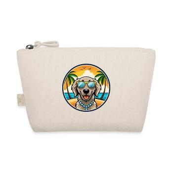 Flat Coated Retriever Dog Breed Cartoon Sunglasses - Organic Pouch - nature - Front