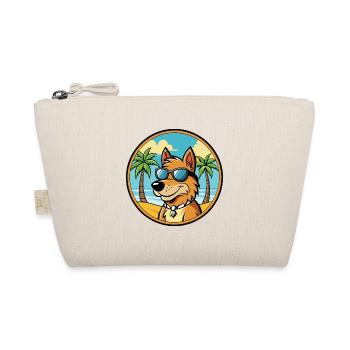 Friesischer Vorstehhund Rasse Cartoon Sonnenbrille Strand - Bio-Täschchen - Natur - Vorne