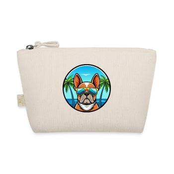 Bouledogue Français Race Dessin Animé Lunettes de Soleil Plage - Trousse biologique - nature - Devant