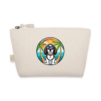 English Springer Spaniel Hunderasse Cartoon Beach - Bio-Täschchen - Natur - Vorne