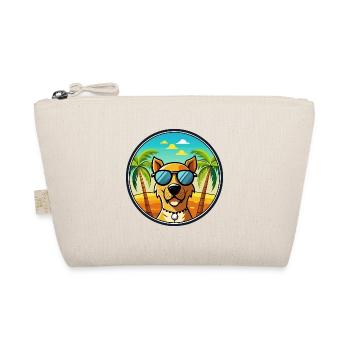 Dänische Broholmer Hunderasse Cartoon Sonnenbrille Strand - Bio-Täschchen - Natur - Vorne