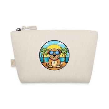 Broholmer Hunderasse Cartoon Sonnenbrille Strand - Bio-Täschchen - Natur - Vorne