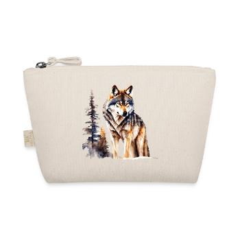 Wolf - Bio-Täschchen - Natur - Vorne