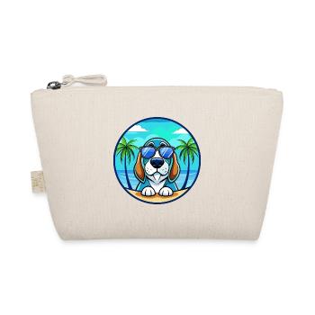 Lunettes de soleil de dessin animé Blue Gascony Basset Dog Breed - Trousse biologique - nature - Devant